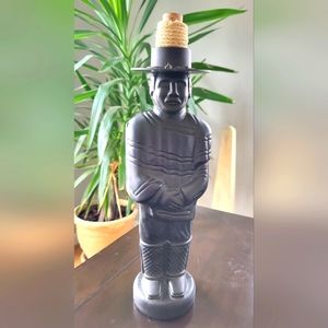 Huaso Chileno glass bottle sculpture- Vintage